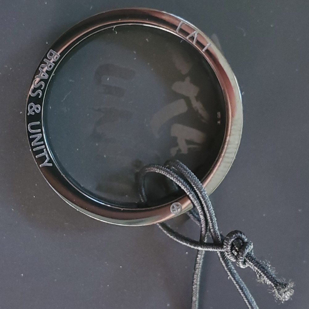 Brass and Unity Black Ring